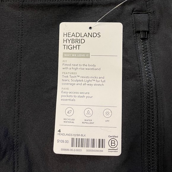 ATHLETA Headlands Hybrid Tight Black - Picture 6 of 7